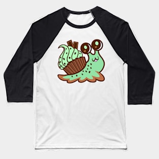 Mint Chocolate Snail Baseball T-Shirt